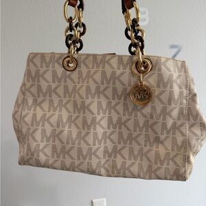 Michael Kors Tan Signature Shoulder Bag